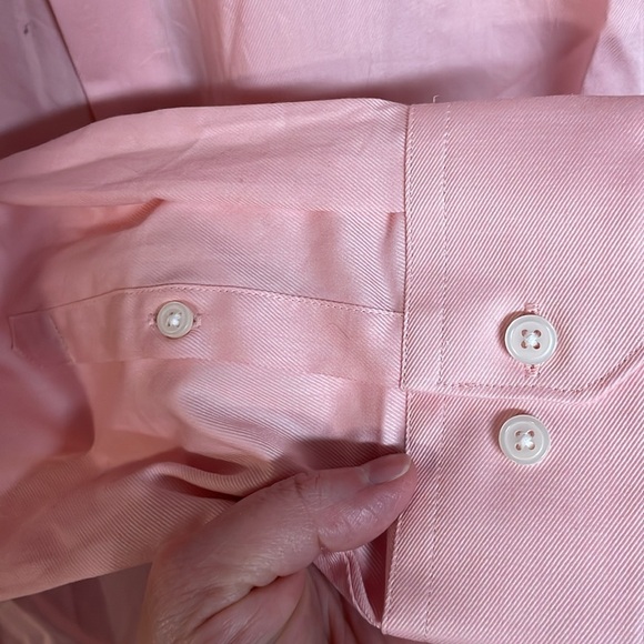 Express size XXL 1MX slim pink color long sleeve button down dress shirt - Picture 4 of 7